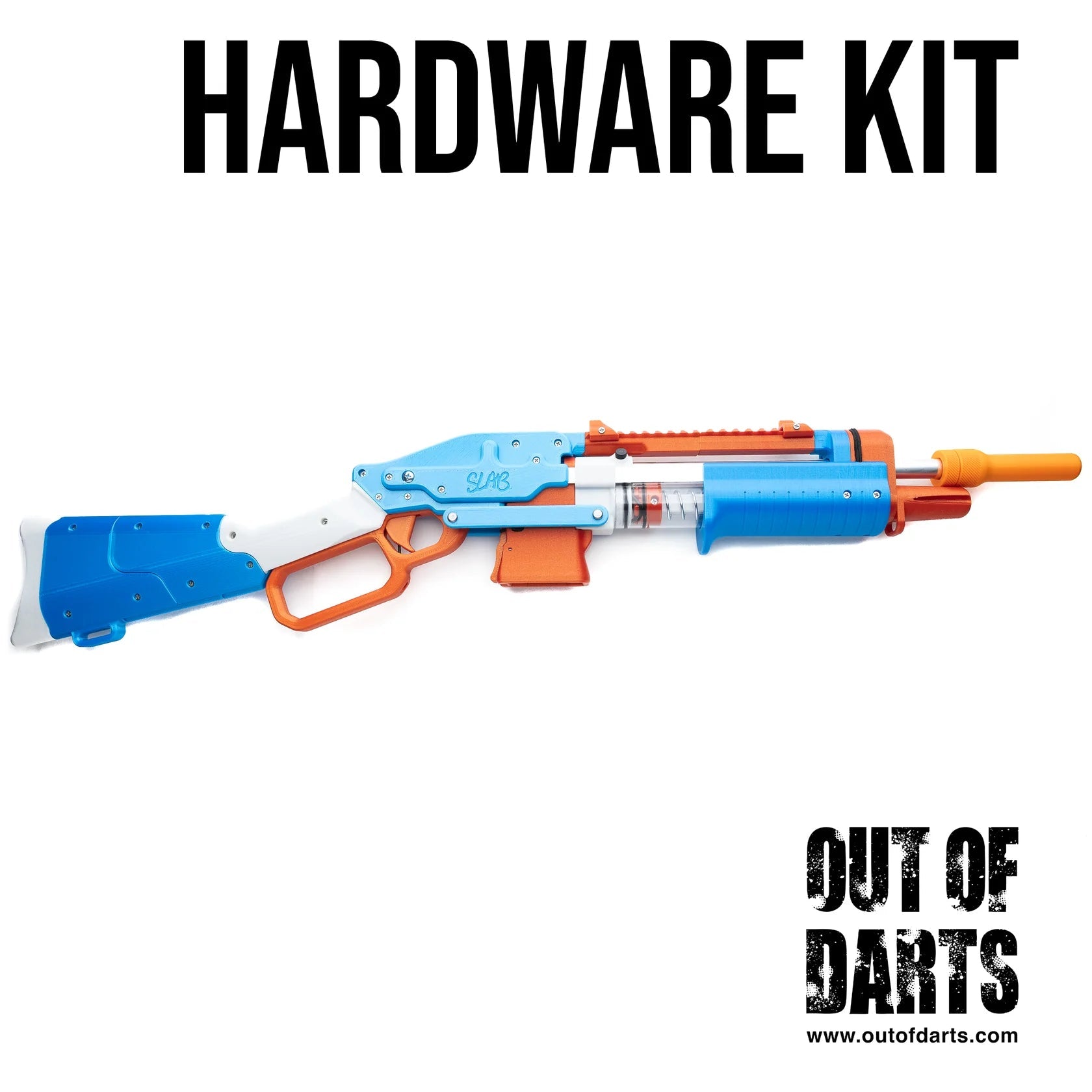 Sillybutts SLAB - Hardware Kit - with Bonus Spring - West3D 3D Printing Supplies - Out of Darts