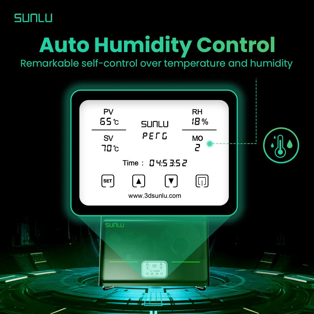 Sunlu S4 FilaDryer - 4 Spools Active Intelligent Drying with Auto Humidity Control - West3D 3D Printing Supplies - Sunlu