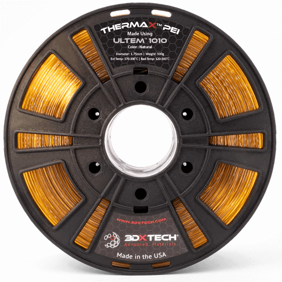 ThermaX PEI Ultem 1010 1.75mm 3D Printer Filament by 3DXTech Made in USA 500g - West3D 3D Printing Supplies - 3DXTech