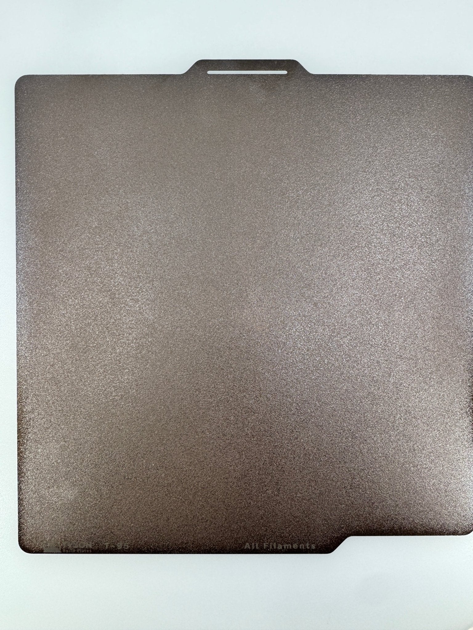 Tyson Build Plate T - 95 Dual Sided Texture with One Side Tessellation Pattern Heavy Duty Steel Build Surface with excellent adhesion for all filaments - West3D 3D Printing Supplies - Tyson