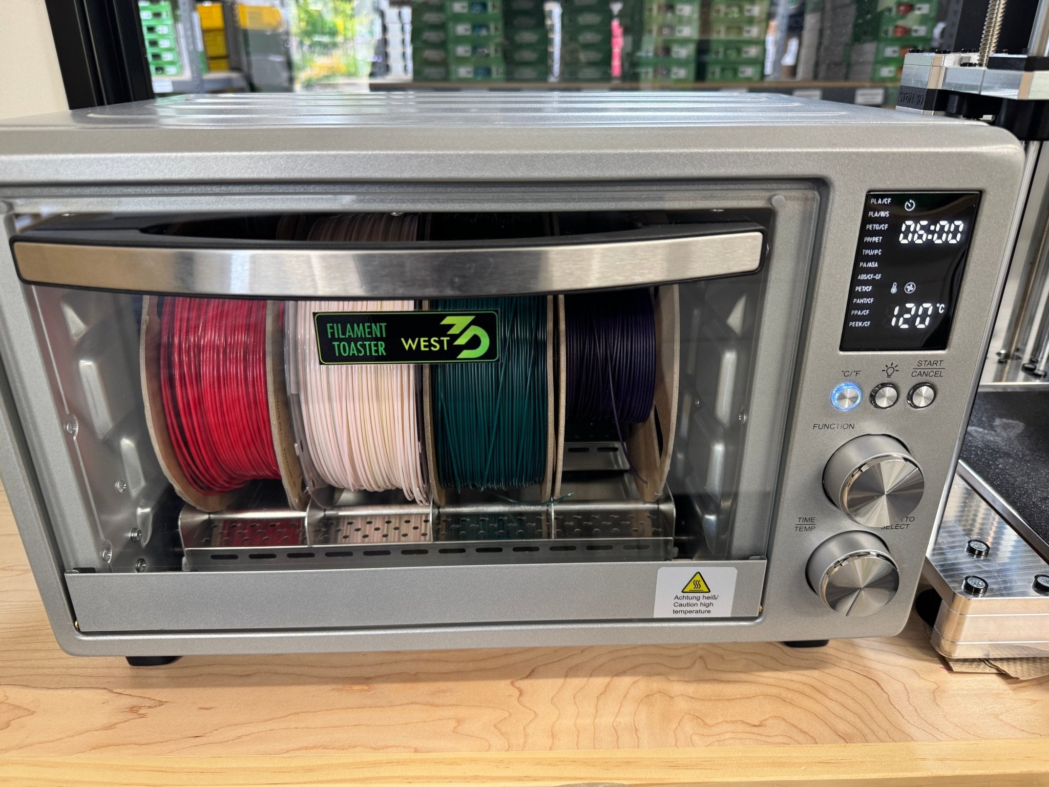 West3D Filament Toaster - High Temperature Filament Dryer for all filament types - West3D 3D Printing Supplies - West3D 3D Printing Supplies