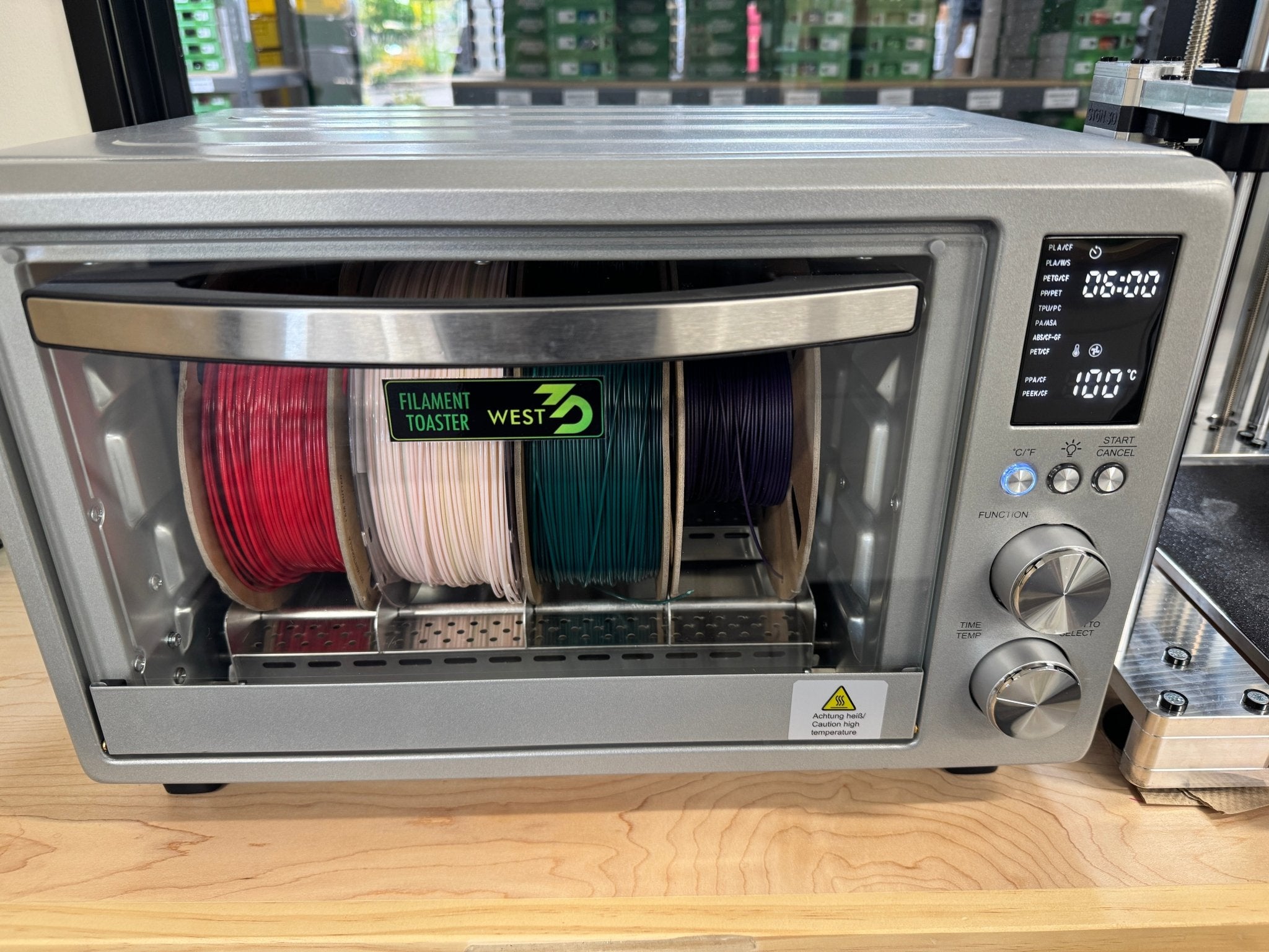 West3D Filament Toaster - High Temperature Filament Dryer for all filament types - West3D 3D Printing Supplies - West3D 3D Printing Supplies