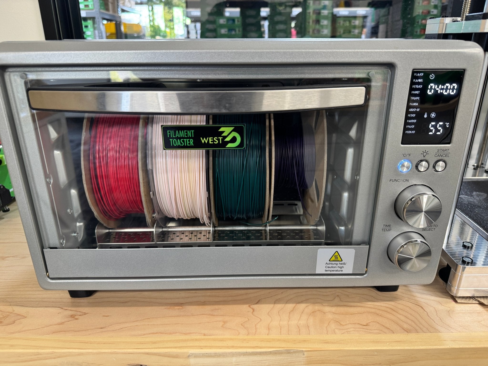 West3D Filament Toaster - High Temperature Filament Dryer for all filament types - West3D 3D Printing Supplies - West3D 3D Printing Supplies