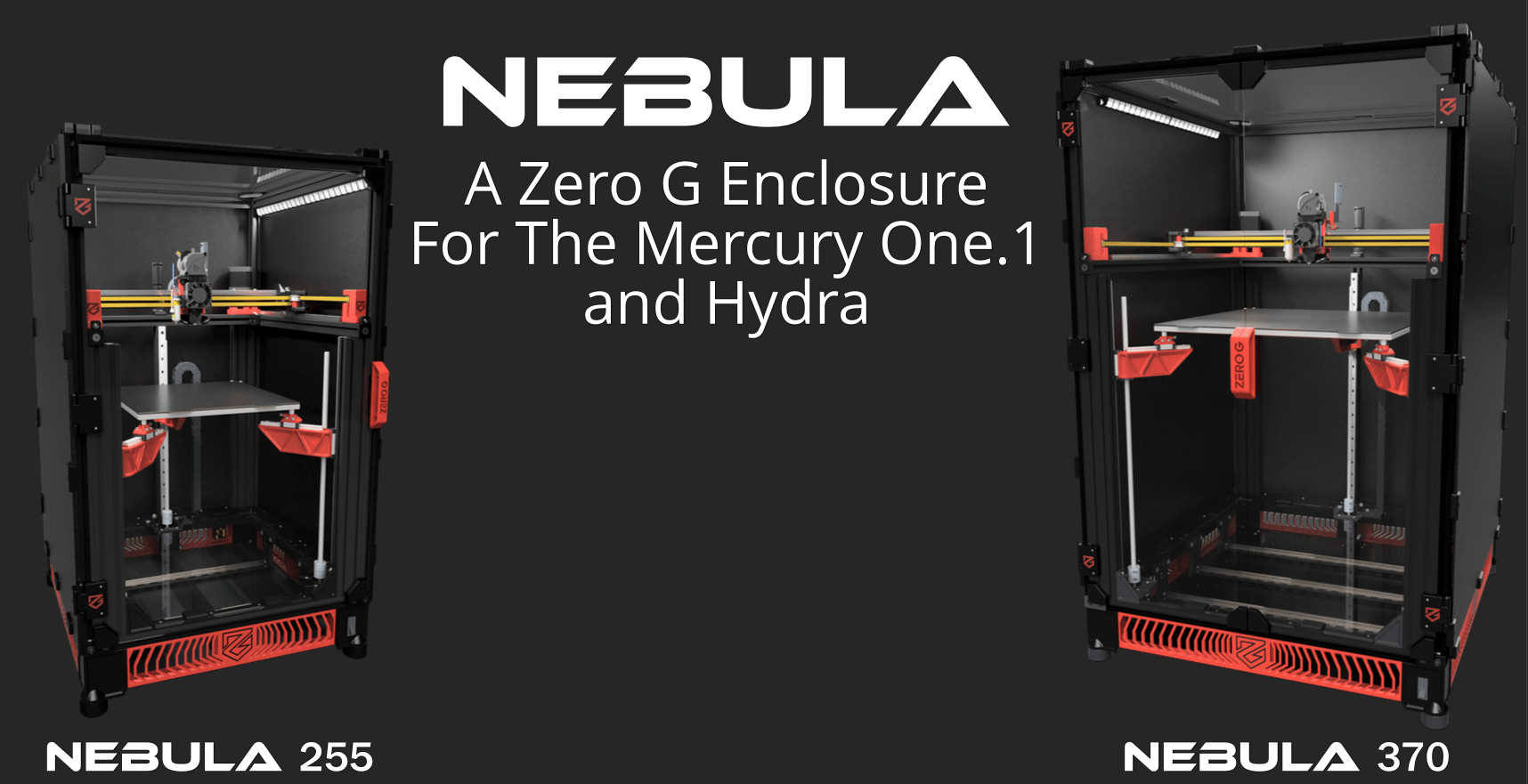 Zero G Mercury One.1 Nebula Frame Kit (Pro and Plus) Multiple Colors - West3D 3D Printing Supplies - LDO Systems