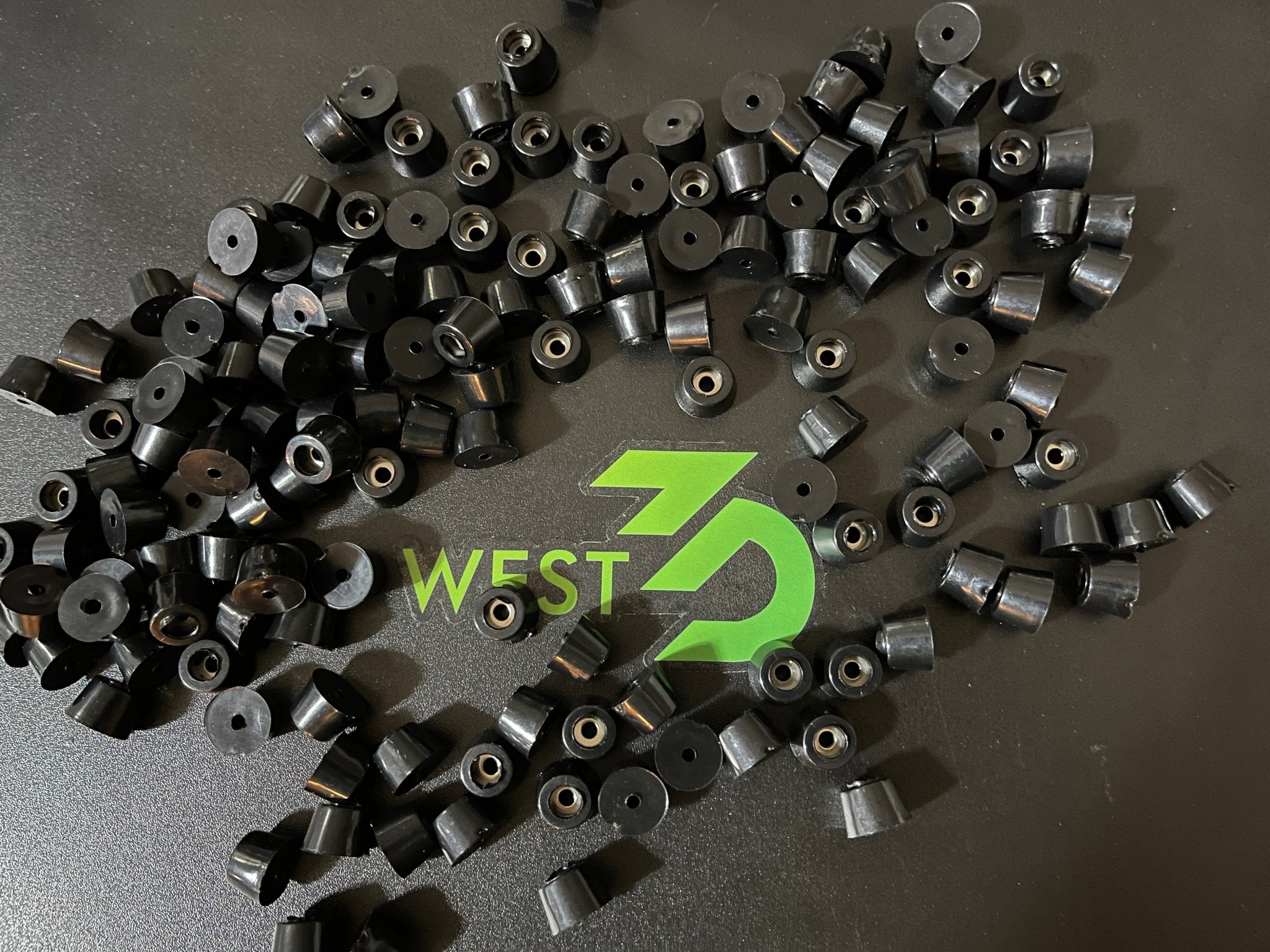 14x11x9mm Little Rubber Feet with Steel Washer x4 - West3D Printing - NA