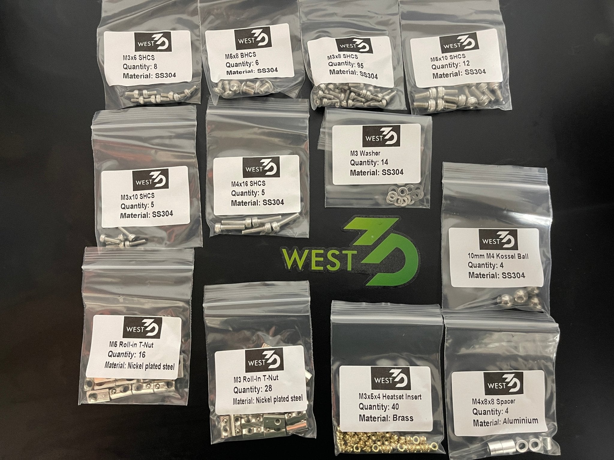 BDF ZeroG Hydra Ender Conversion Fastener Kit (Zero G) - West3D Printing - West3D Printing