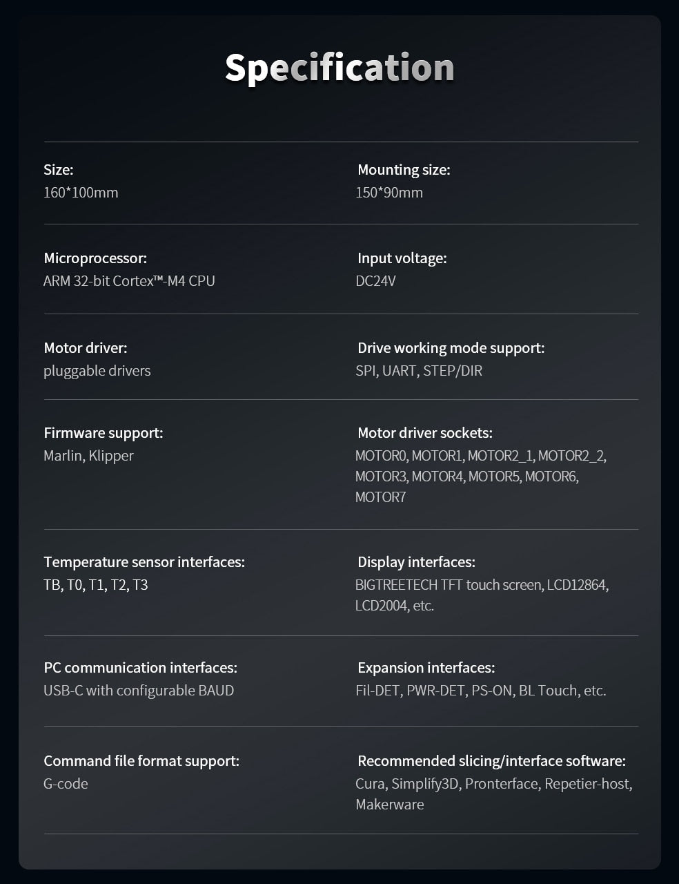BTT Octopus Controller Board / 3D Printer Control System - West3D Printing - BTT