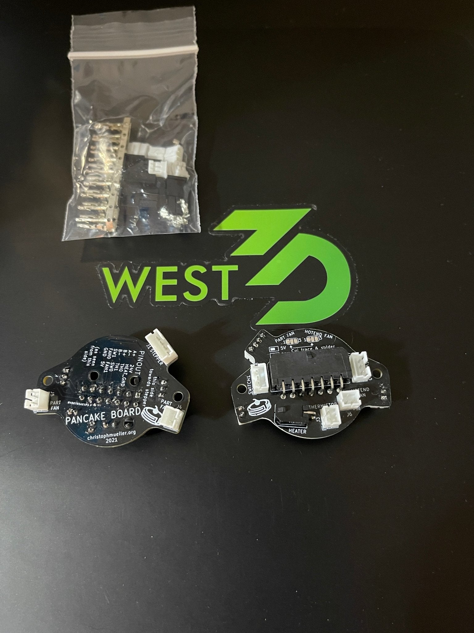 Complete Assembled Voron V0.1 PCB Pancake Stepper Board W/Connectors - West3D Printing - Christoph Müller / BoxxyPrints