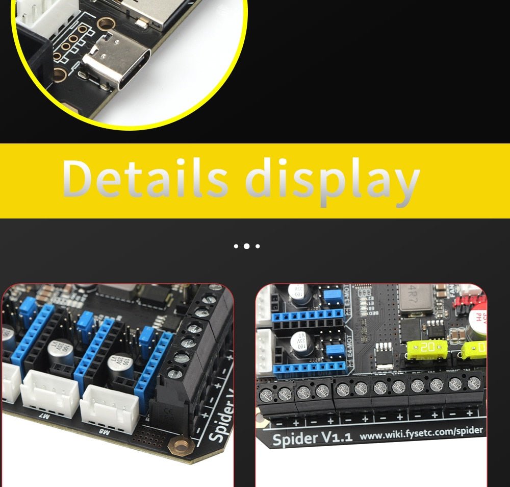FYSETC Spider V2.3 Motherboard 32Bit Controller Board - West3D Printing - FYSETC