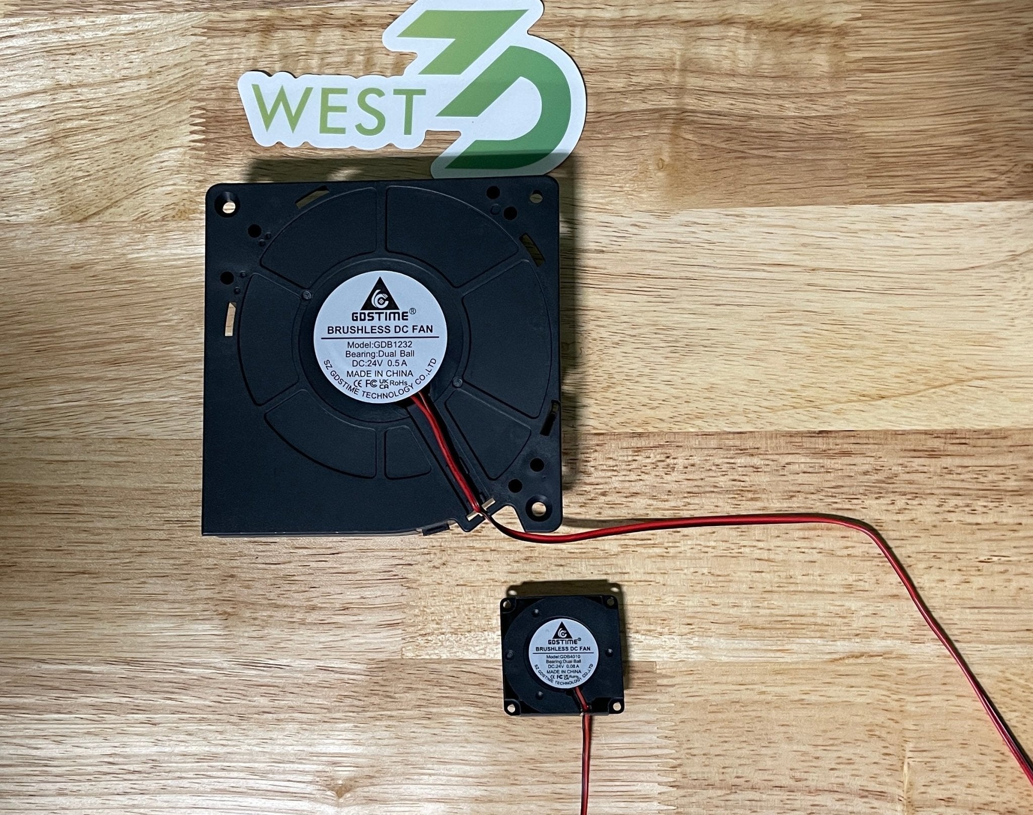 GDSTIME 12032 DC 24V 120x120x32mm Centrifugal Blower Fan GDB1232 Dual Ball Bearing 3100RPM .5A XH2.54 120mm blower - West3D Printing - GDSTIME