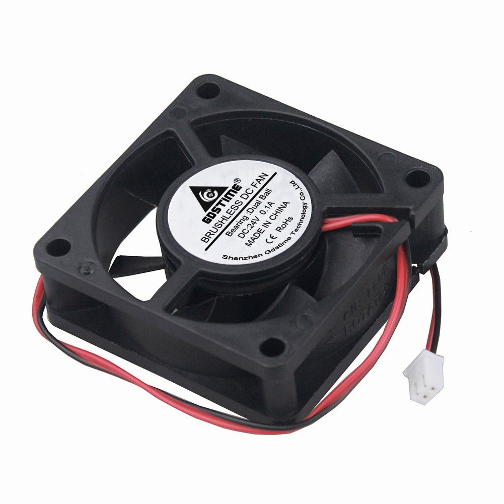 GDSTIME DC 24V 60x60x20 Axial Fan GDA6020 Dual Ball Bearing 5000RPM 1.7W 0.1A XH2.54 - West3D Printing - GDSTIME