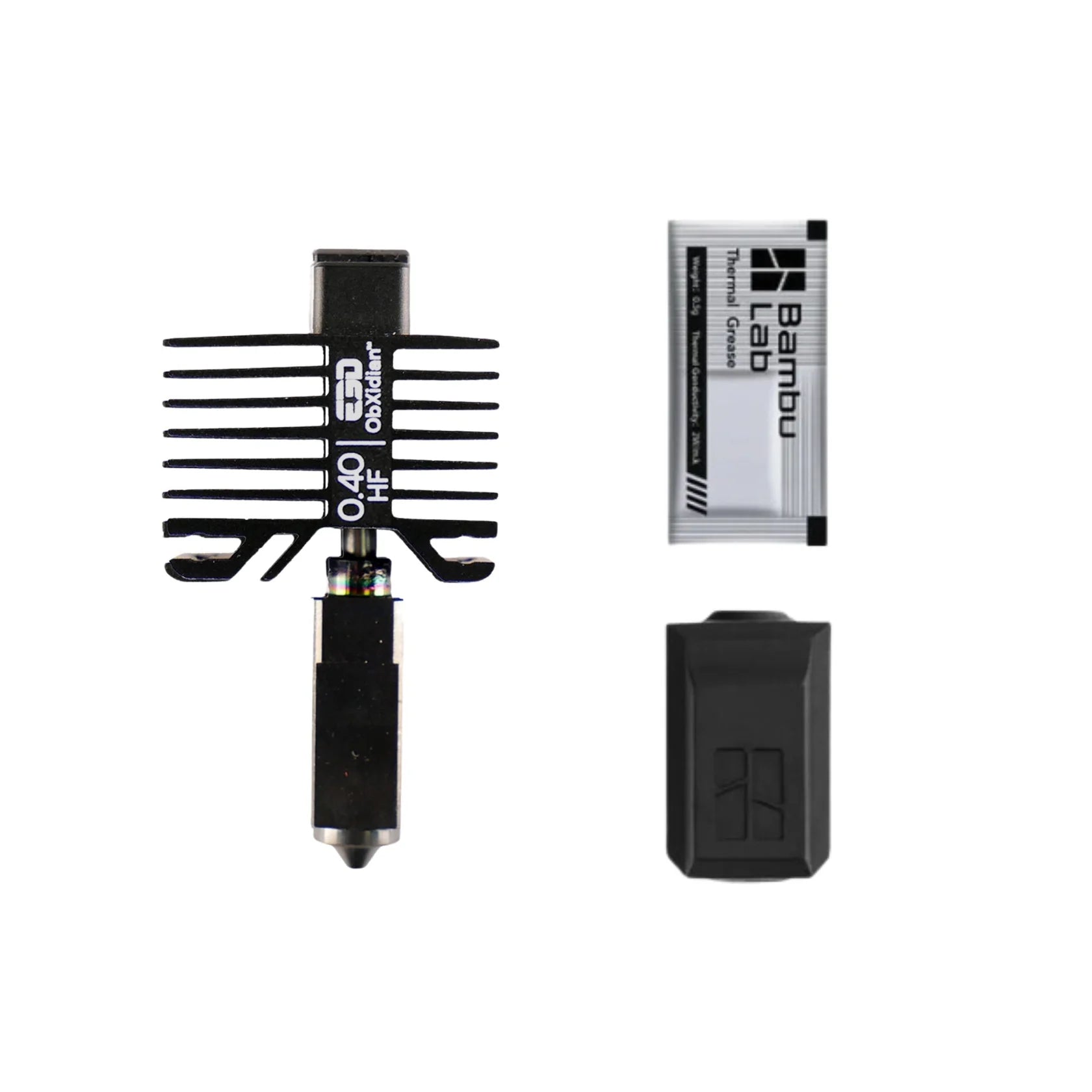 High Flow Obsidian Hot End for Bambu Lab Printers X1 and P1 Series (X1C P1P etc.) - West3D 3D Printing Supplies - E3D