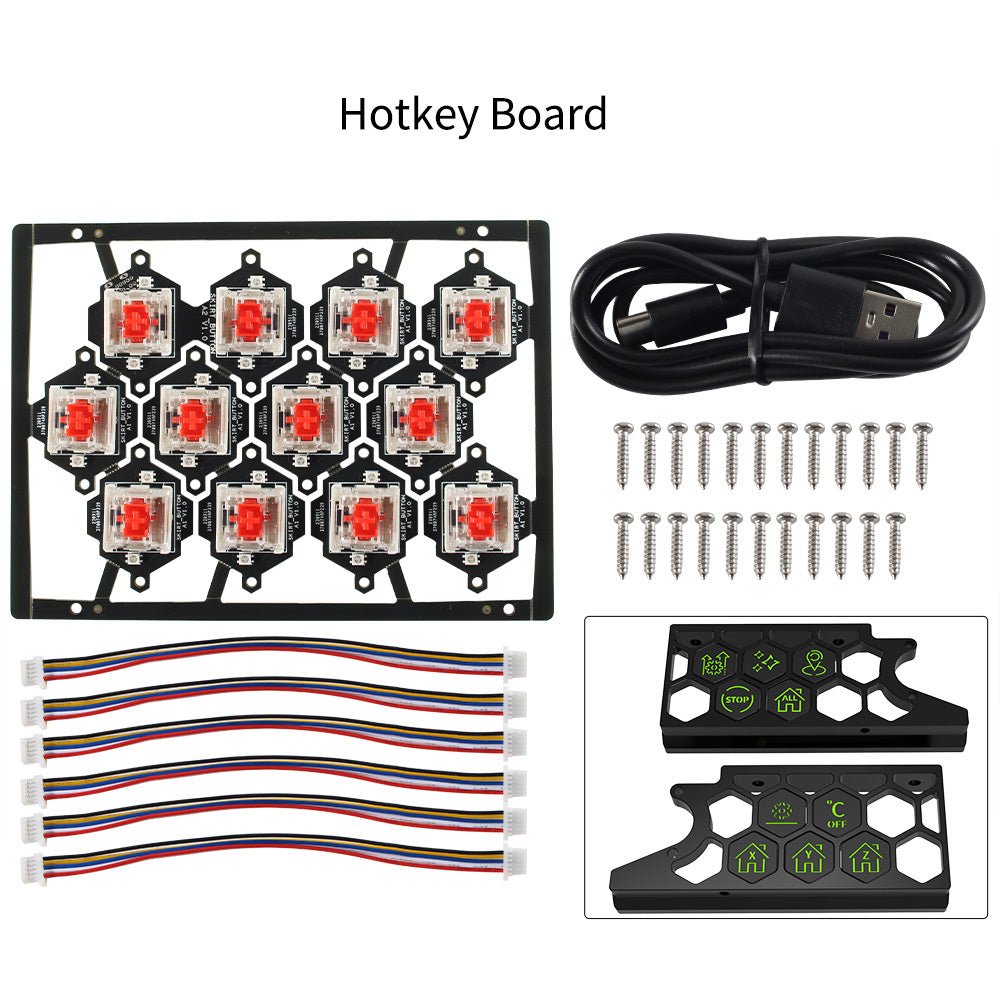 Klipper 3D Printer Hot Key Buttons (Hot-Key Voron Skirt Buttons) - West3D Printing - FYSETC