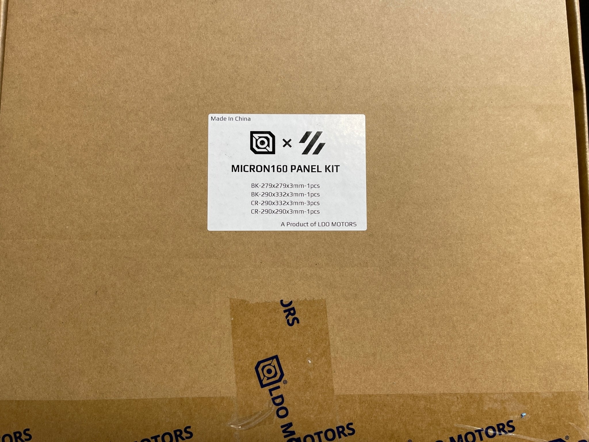 LDO Micron 3D Printer Panel Kit (Black and Clear) 160/80mm builds - West3D Printing - LDO Motors