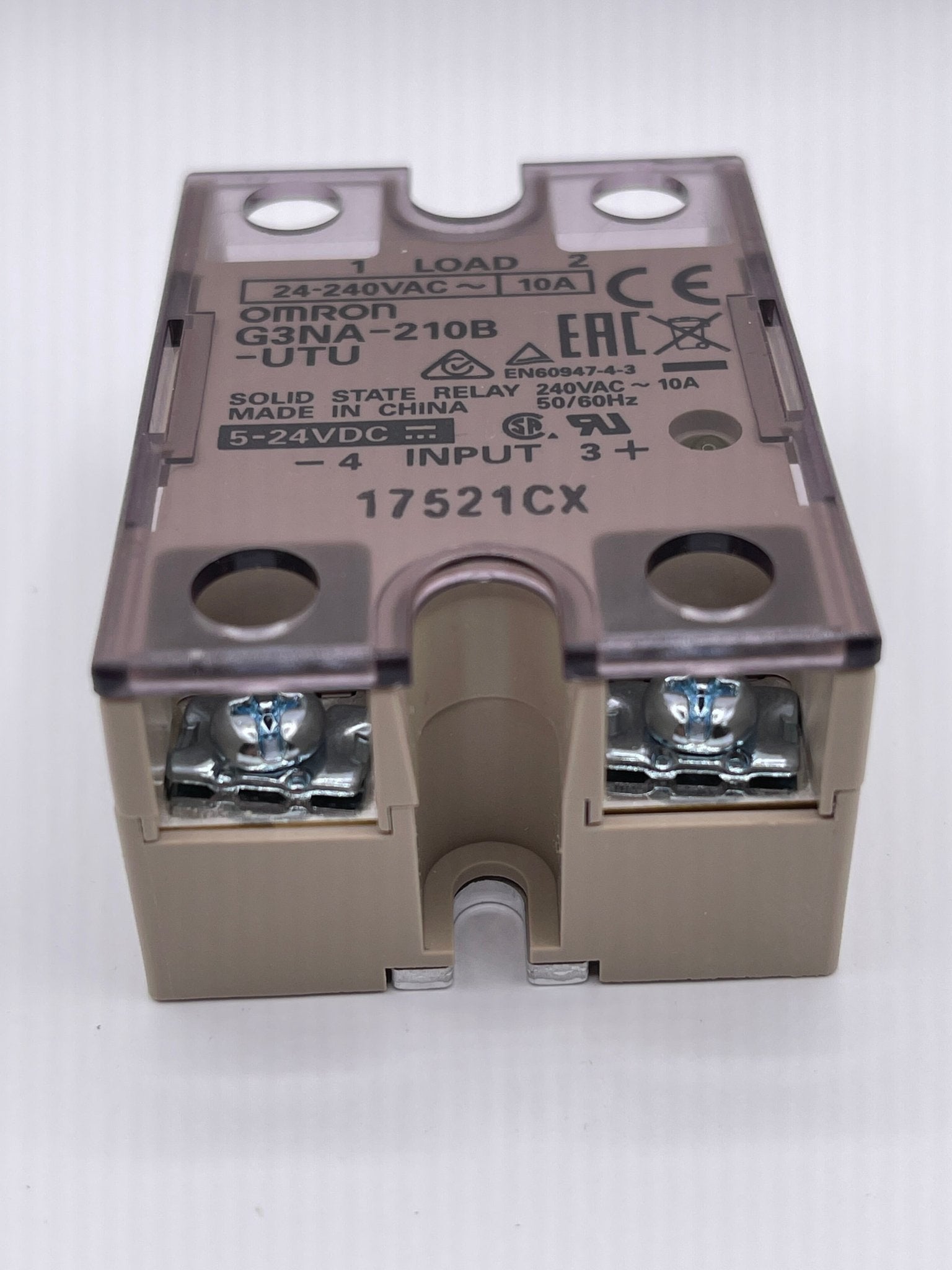 Omron G3NA-225B DC5-24 Solid State Relay, Zero Cross Function, Yellow  Indicator, Phototriac Coupler Isolation, 25 A Rated Load Current, 24 to 240  VAC Rated Load Voltage, 5 to 24 VDC Input Voltage