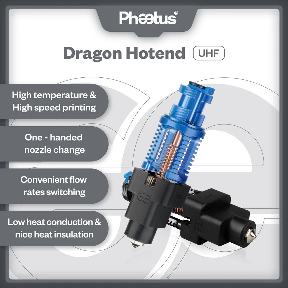 Phaetus Dragon UHF Hot End - West3D 3D Printing Supplies - Phaetus