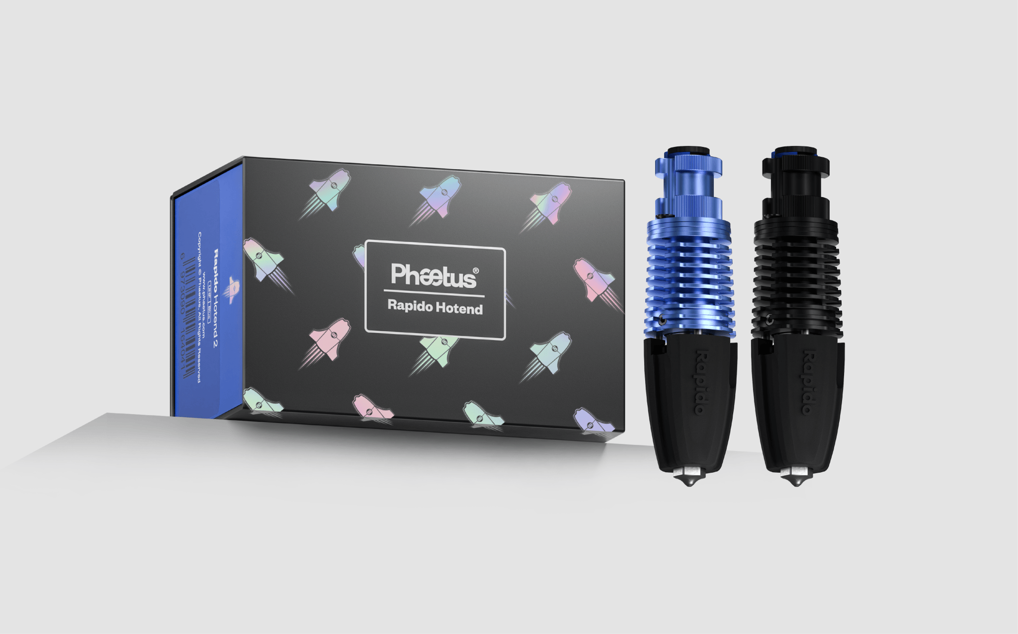 Phaetus Rapido (Rapido 2) Hot End (Hotend) - UHF / HF Standard and Plus (104NT and PT1000) - West3D Printing - Phaetus