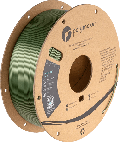 Polymaker PolyLite Silk PLA 3D Printer Filament 1KG 1.75mm - West3D Printing - Polymaker