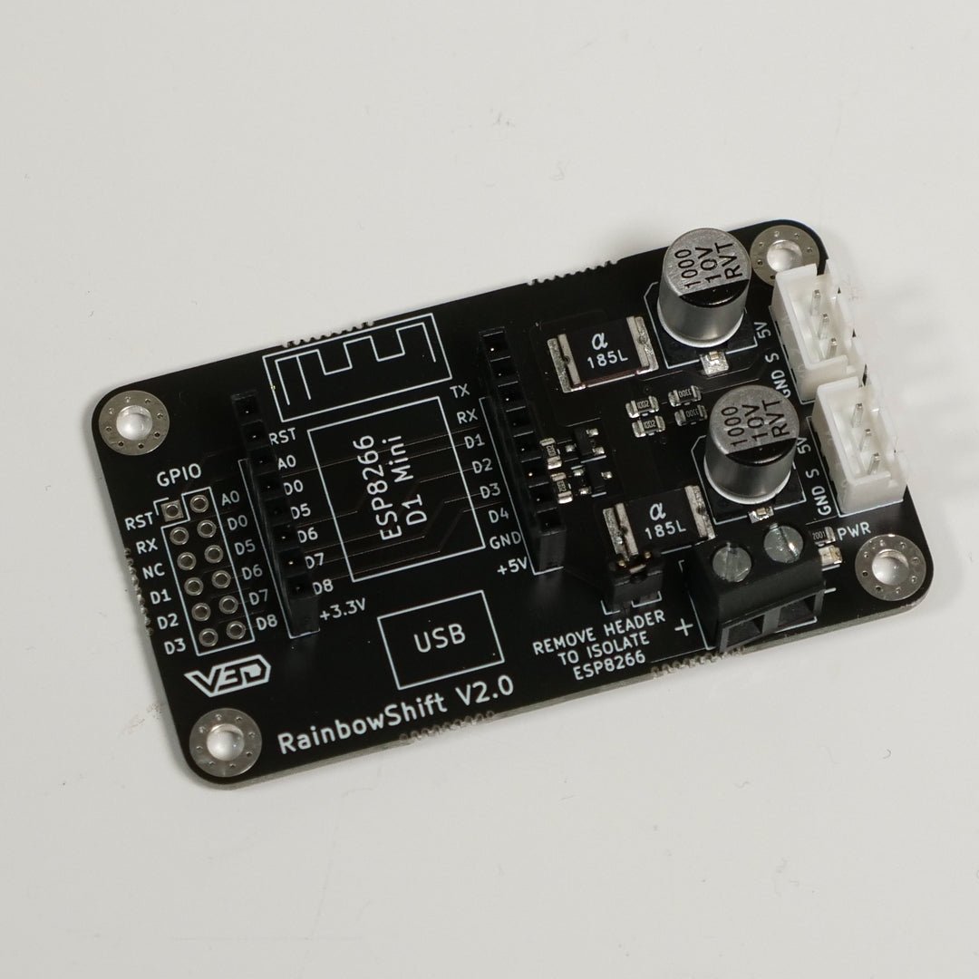 RainbowShift - Vector3D shield for ESP8266 for WLED