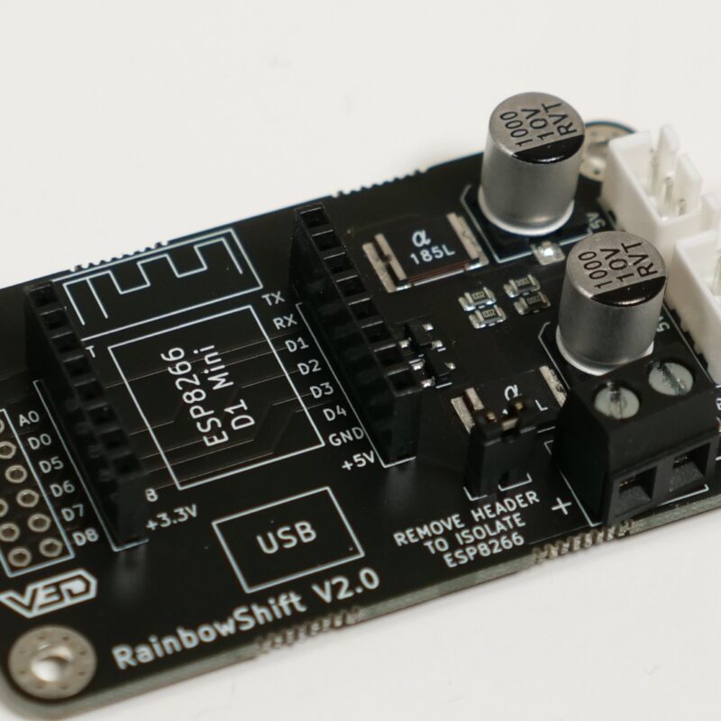 RainbowShift - Vector3D shield for ESP8266 for WLED