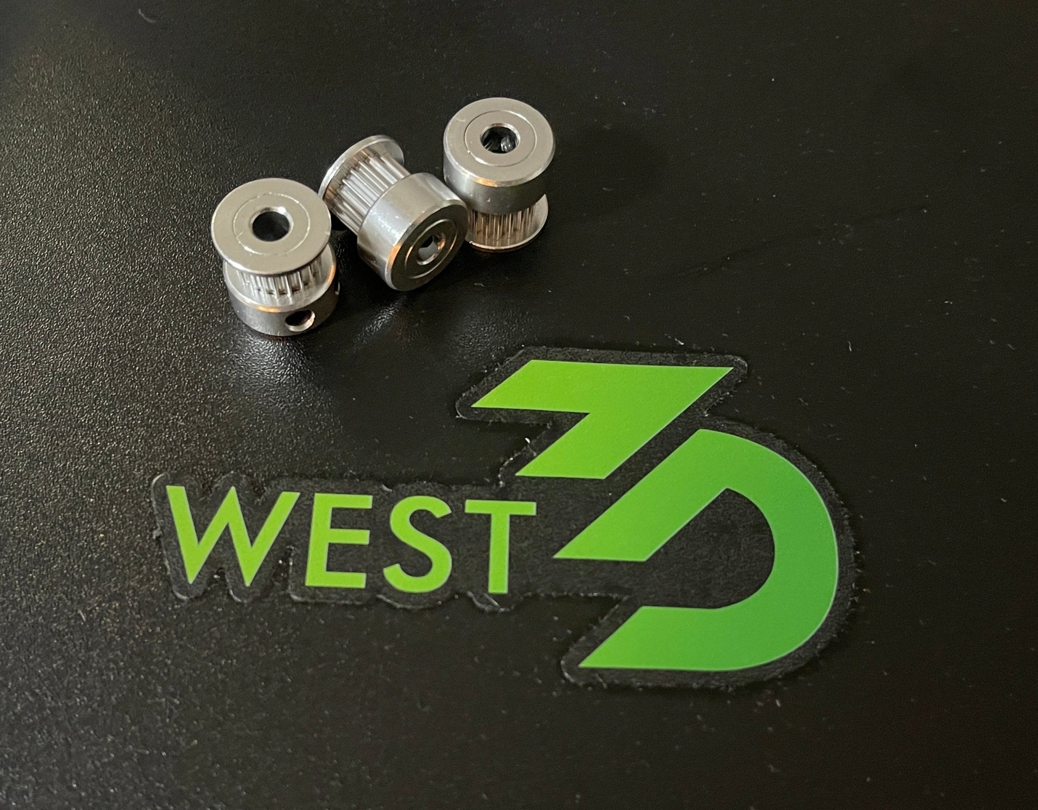 Silver Pulleys and Idlers (GT2 20T, GT2 16T) - West3D Printing - NA