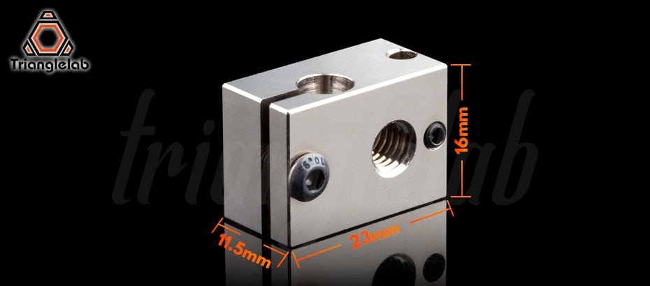 V6 Plated Copper / Titanium Alloy Hotend Kit - West3D Printing - Trianglelab