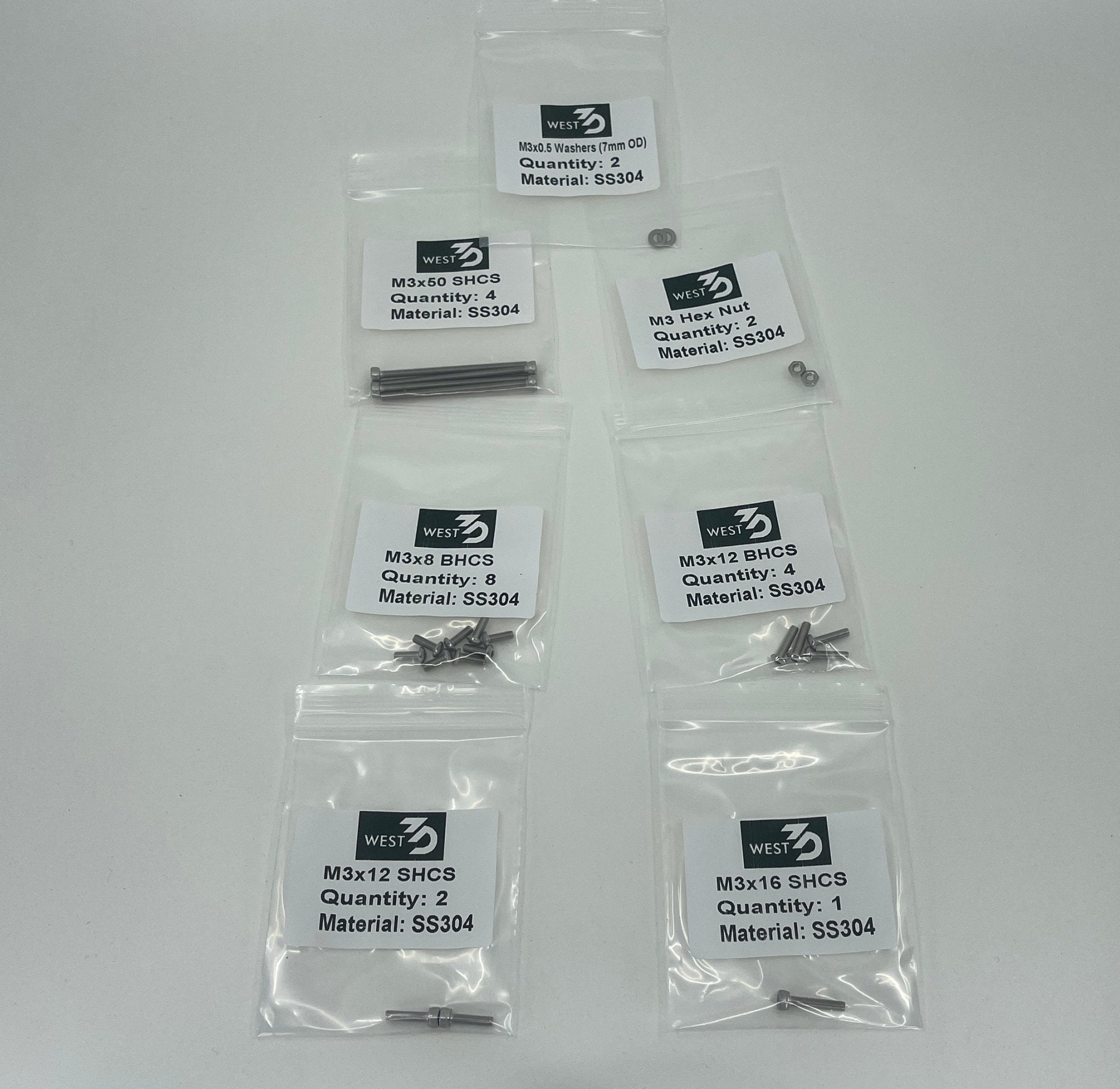 Voron Tap Fastener R8 SUPPLEMENTAL KIT - West3D Printing - WEST3D
