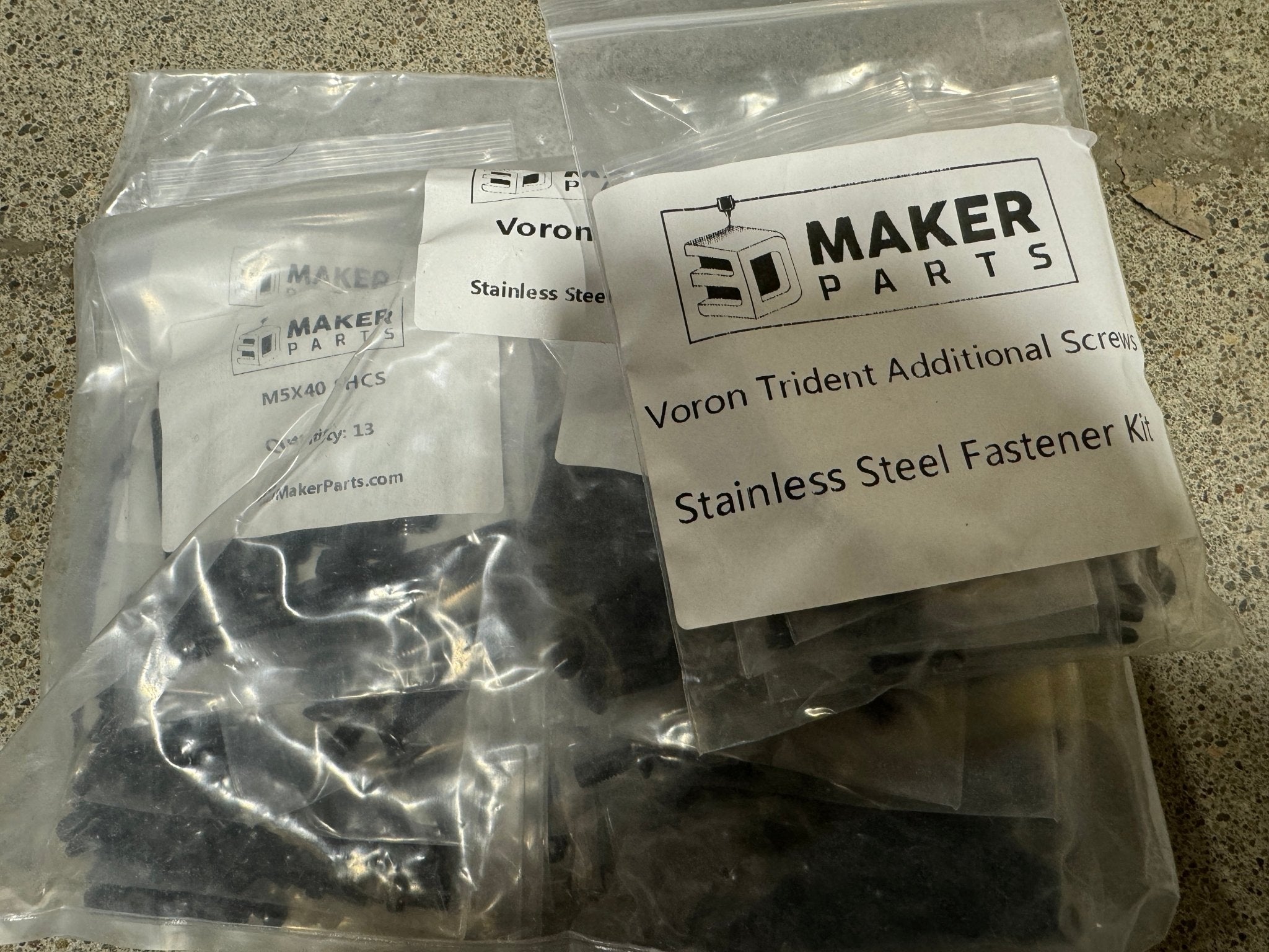 West3D Stainless Steel Fastener Kit for Voron Trident (BDF) - West3D 3D Printing Supplies - West3D Printing