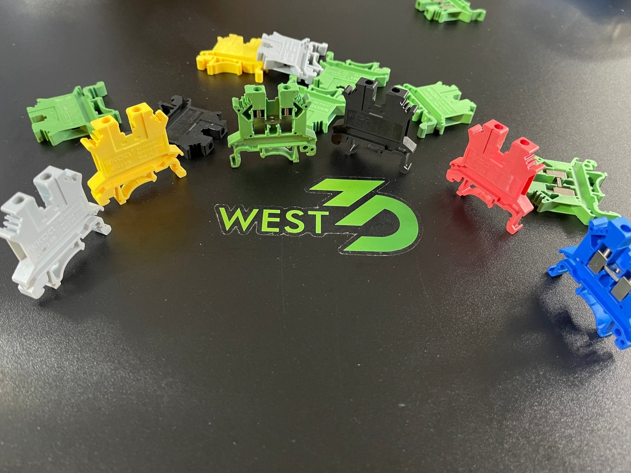 Wire Din Rail Terminal Block x1 Wire Cable Connectors - West3D Printing - Wonkedo Contact