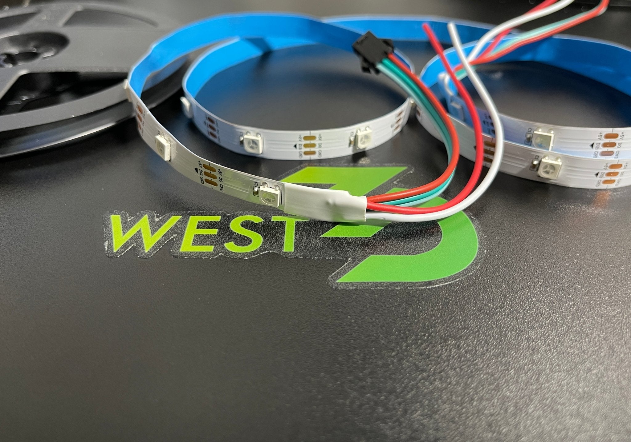 WS2812 RGB 30 LED Strip Light Individually Addressable (5V 5050 led, 1M) - West3D Printing - NA