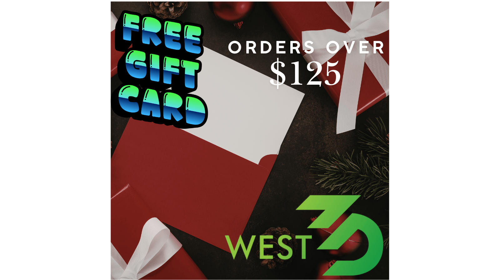 2 Day Last Minute Gift (Card) sale! - West3D 3D Printing Supplies