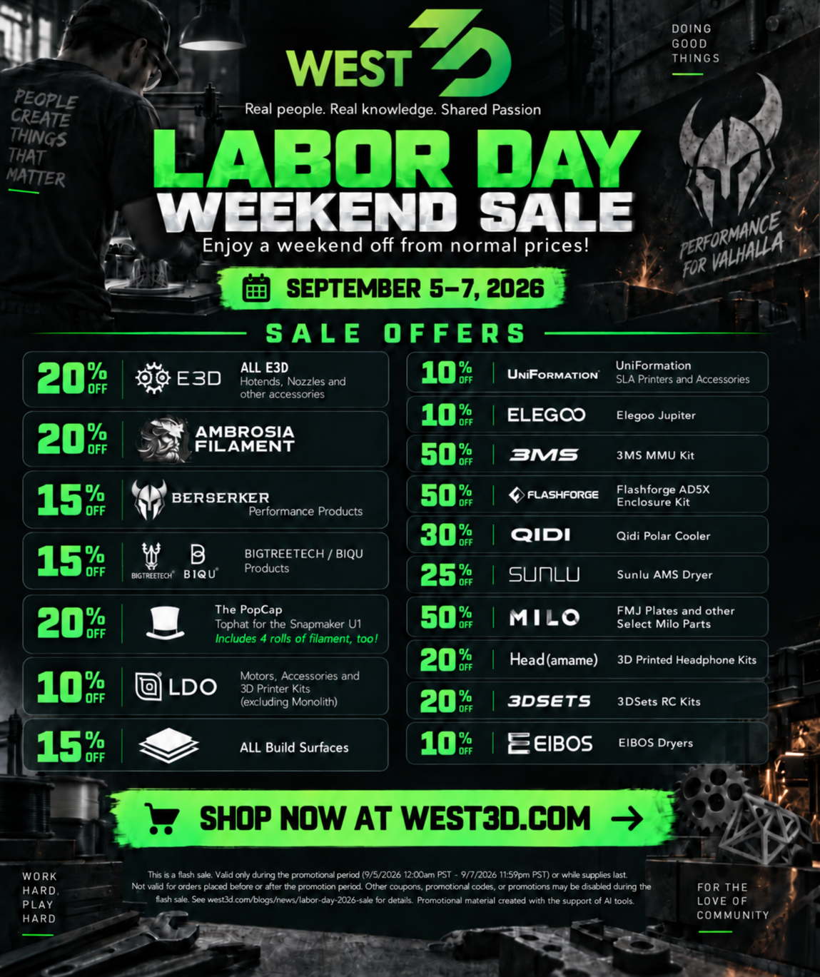 Labor Day 2026 Sale!