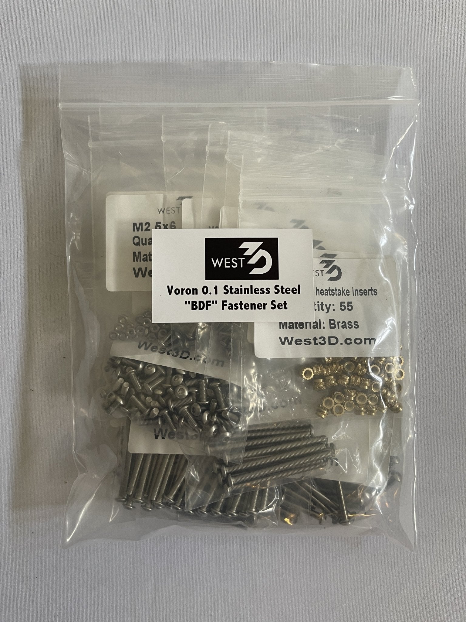 Fasteners for 3D printers and mods for VORON at West3D Printing