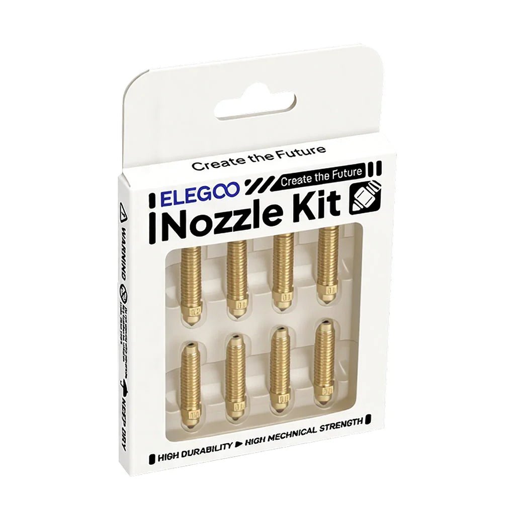 0.4 mm Brass Hardened Steel Nozzle Kit (8pcs) for Centauri Series - 50.204.0264 - West3D 3D Printing Supplies - ELEGOO
