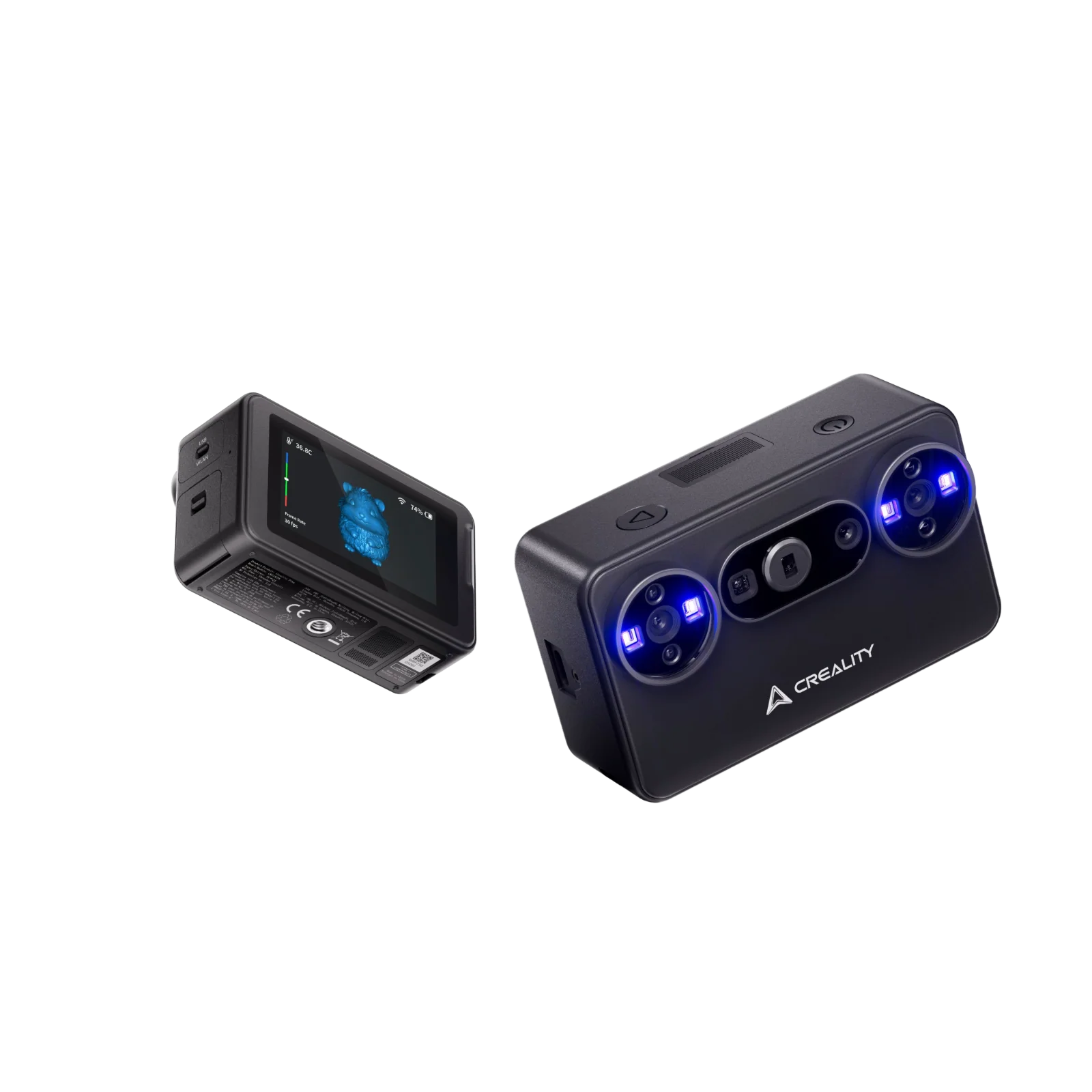 Creality Pika Portable AI 3D Scanner – Blue Laser & NIR, 0.03mm Accuracy
