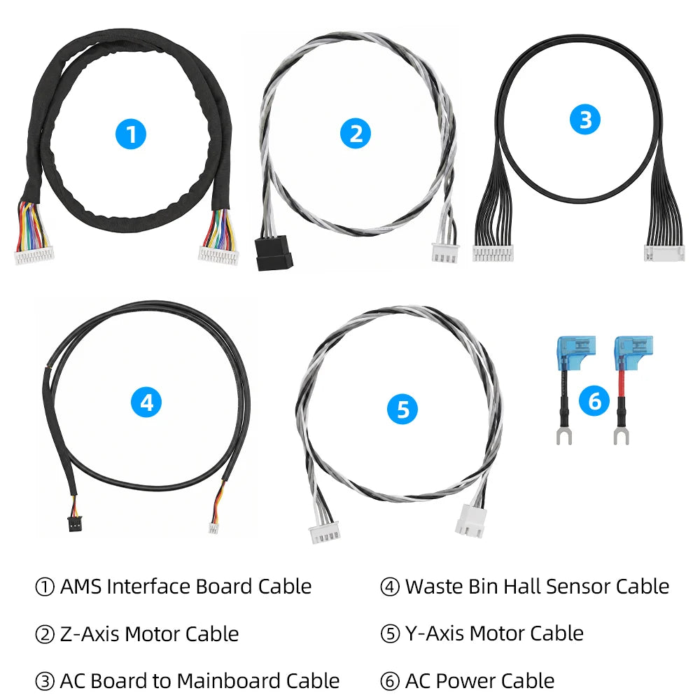 7 in 1 Cable Pack For Bambu A2L