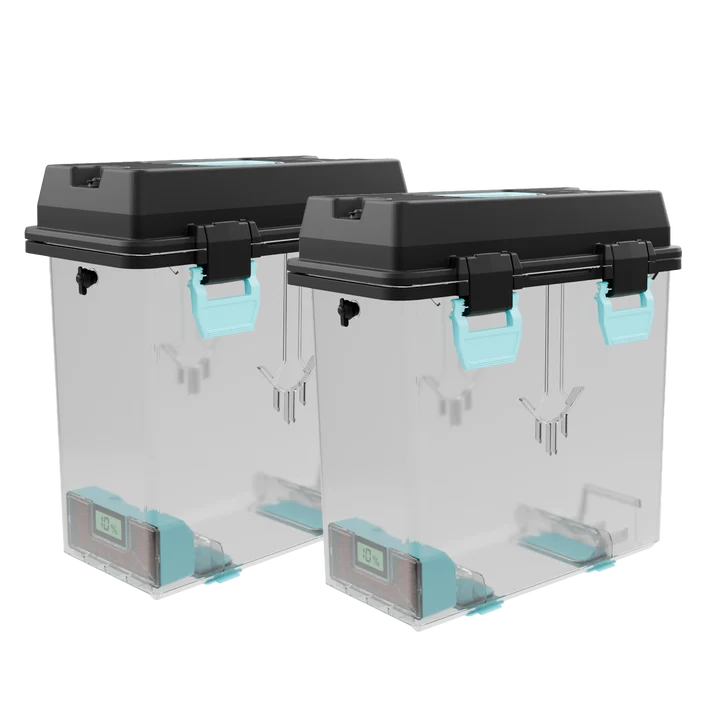 PolyDryer XL Storage Box 2-Pack for up to 3KG Spools by Polymaker and FabNotion