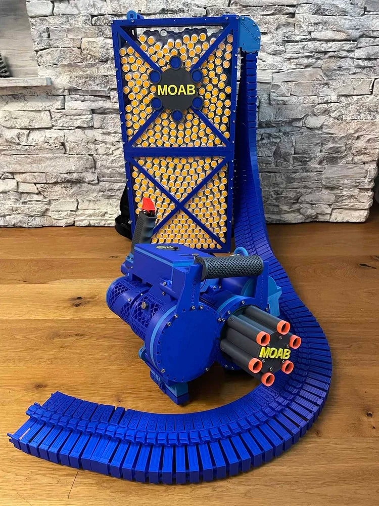 The Mother of All Blasters (MOAB) Dart Blaster Kit by GatlingTommy - 50 darts per second!