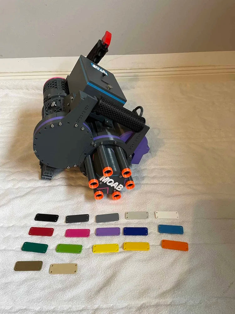 The Mother of All Blasters (MOAB) Dart Blaster Kit by GatlingTommy - 50 darts per second!