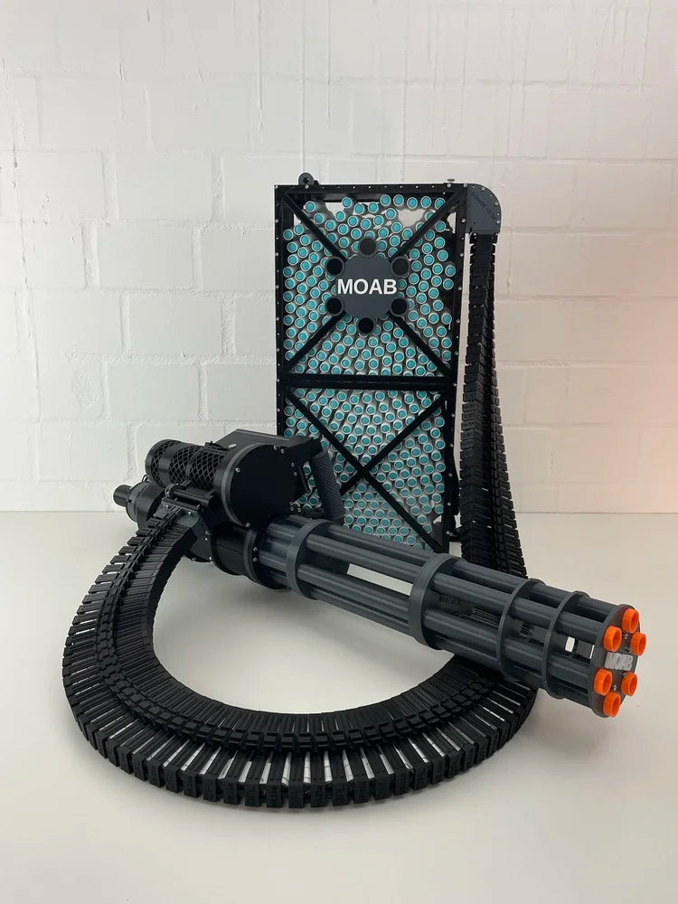 The Mother of All Blasters (MOAB) Dart Blaster Kit by GatlingTommy - 50 darts per second!