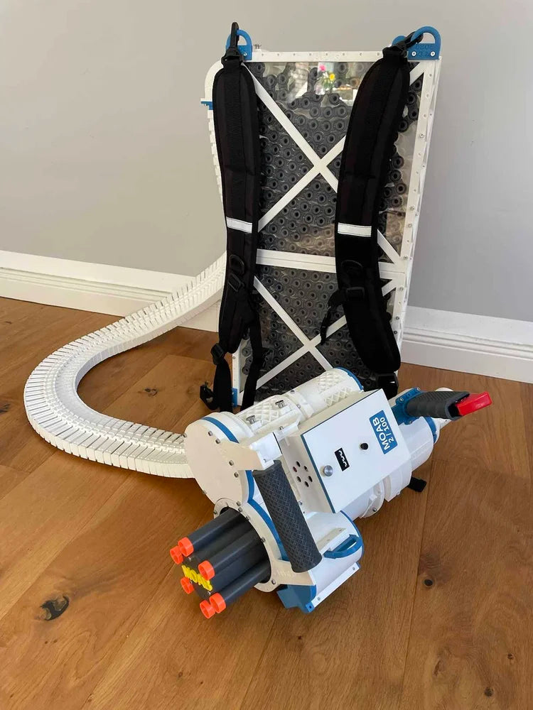 The Mother of All Blasters (MOAB) Dart Blaster Kit by GatlingTommy - 50 darts per second!