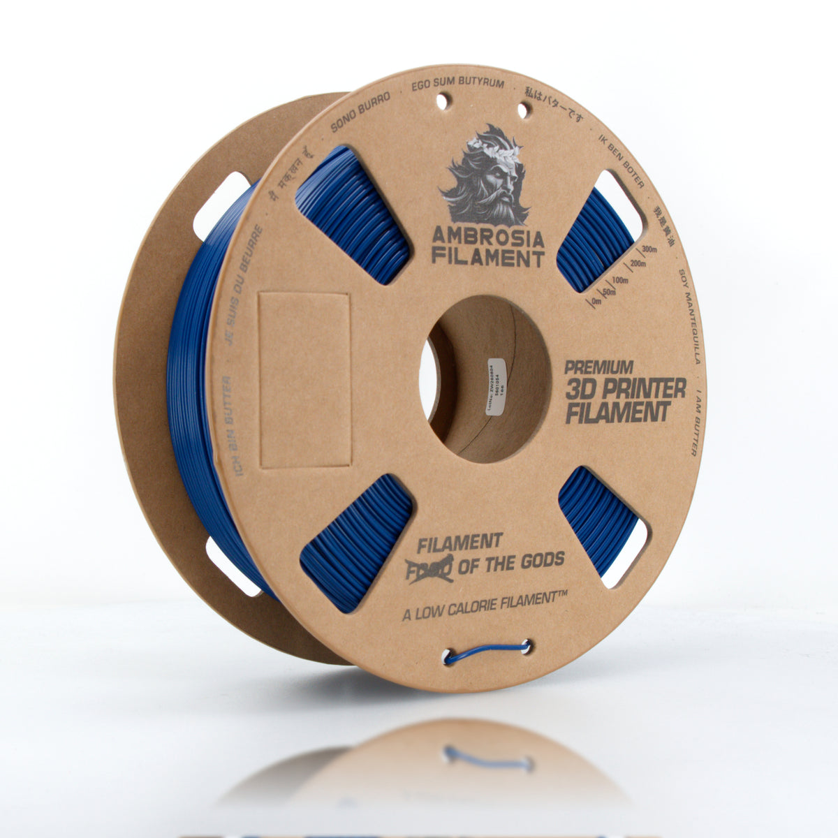 AMBROSIA PLA Filament of the Gods - 1KG Bambu AMS Friendly Cardboard Spools Premium 3D Printing Filament