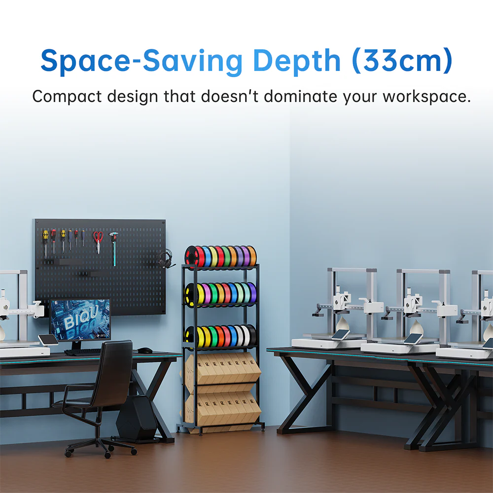 Biqu Panda Filament Storage Feed Rack 5-tier holds 40+ 1kg spools