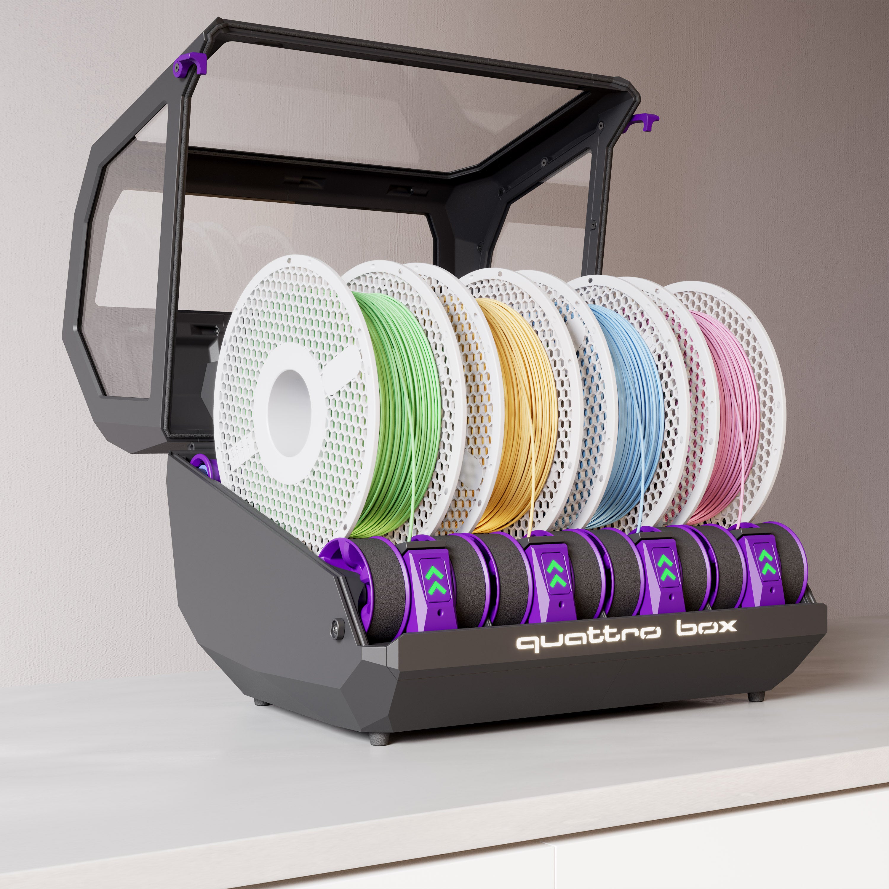 QuattroBox V2 Complete Kit with Chameleon, Dryer, and PSU