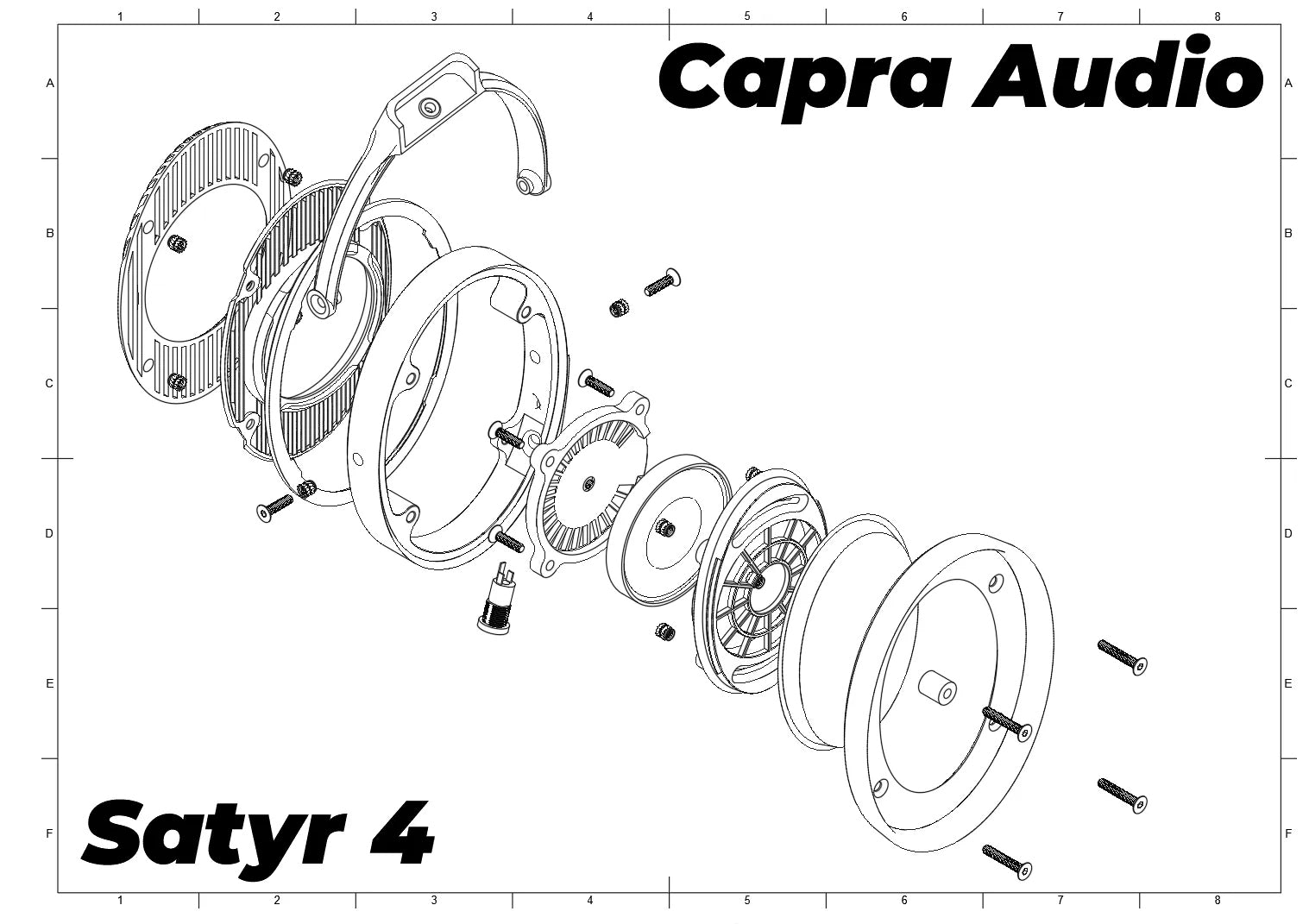 Satyr 4 DIY HiFi Headphones Kit by Capra-Audio
