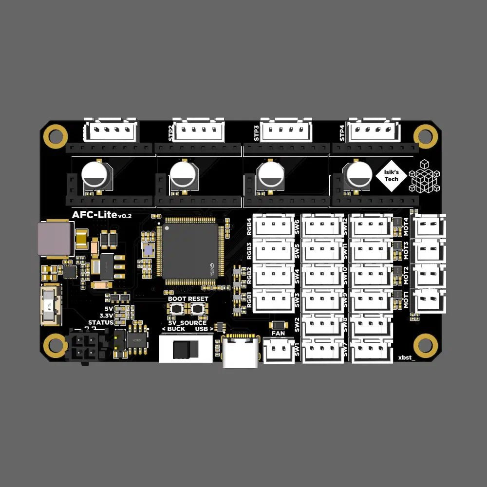 AFC - Lite Box Turtle Multi Filament Controller PCB - West3D 3D Printing Supplies - IsiksTech