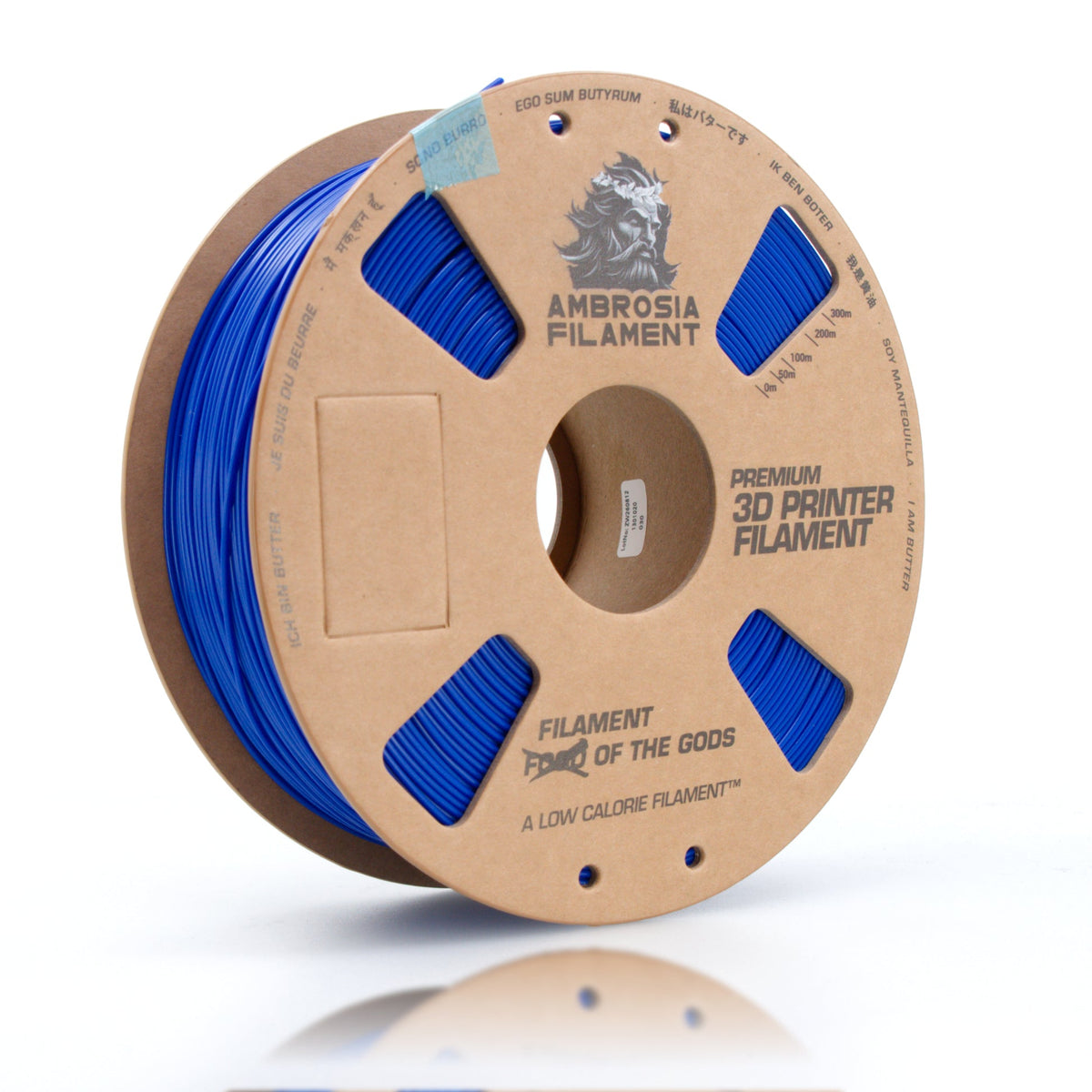 AMBROSIA ABS Matte Filament of the Gods - 1KG Bambu AMS Friendly Cardboard Spools Premium 3D Printing Filament - West3D 3D Printing Supplies - AMBROSIA FILAMENT