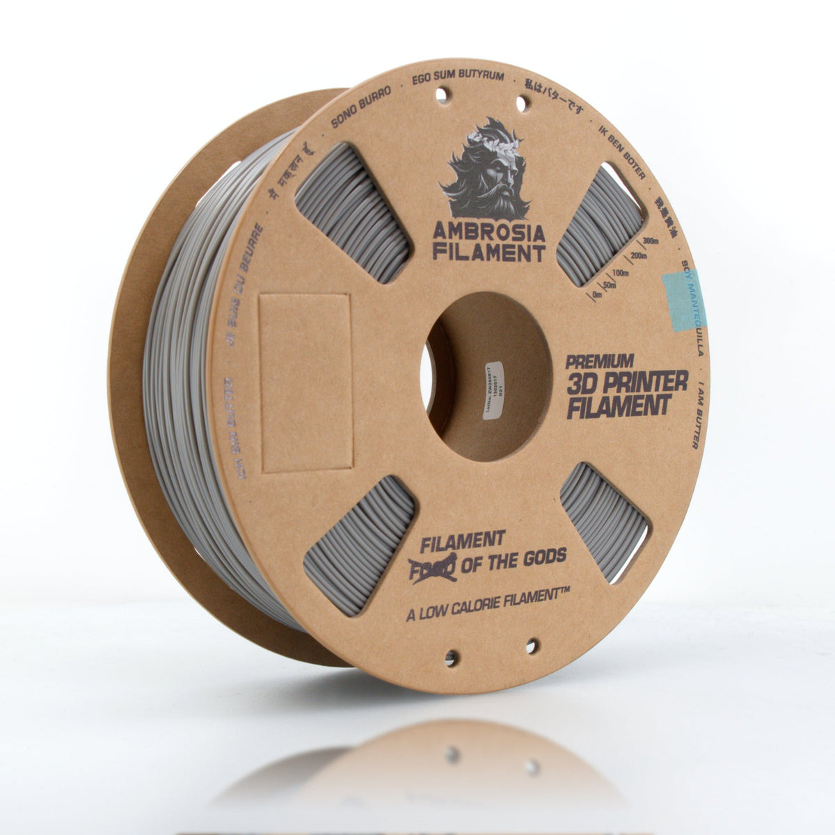 AMBROSIA ABS Matte Filament of the Gods - 1KG Bambu AMS Friendly Cardboard Spools Premium 3D Printing Filament - West3D 3D Printing Supplies - AMBROSIA FILAMENT