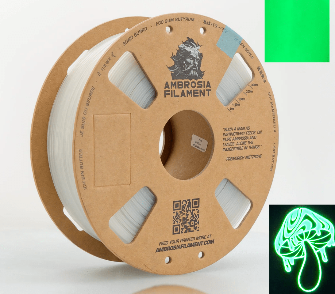 AMBROSIA ASA Galactic Filament of the Gods (Glitter / Sparkle) - 1KG Bambu AMS Friendly Cardboard Spools Premium 3D Printing Filament - West3D 3D Printing Supplies - AMBROSIA FILAMENT