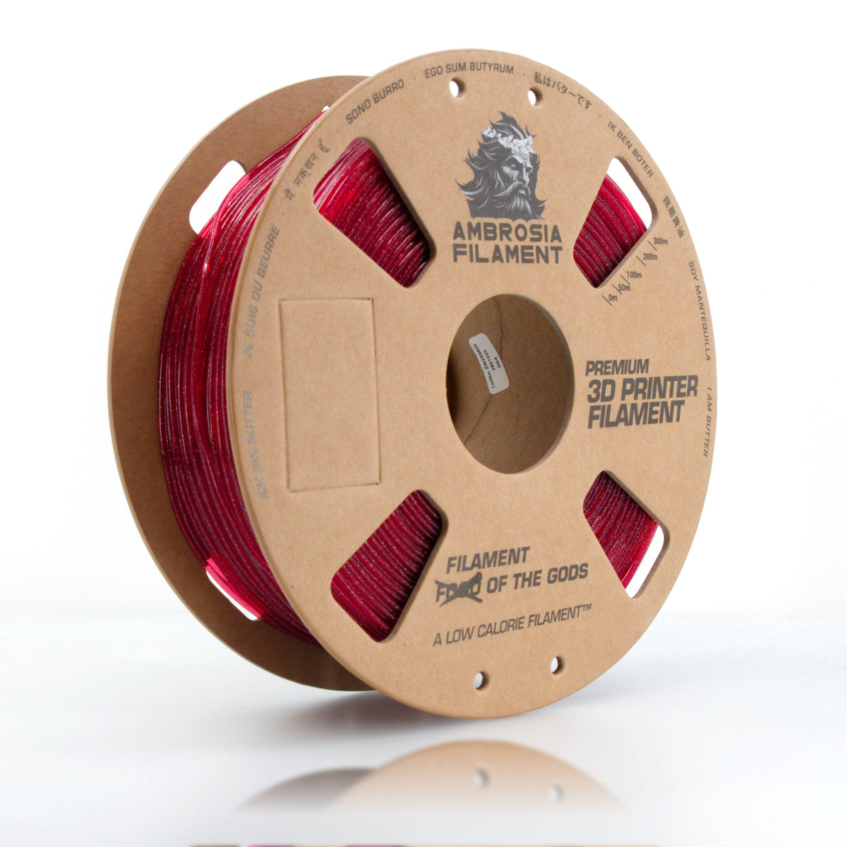 AMBROSIA Galactic (Sparkle) PLA Filament of the Gods - 1KG Bambu AMS Friendly Cardboard Spools Premium 3D Printing Filament - West3D 3D Printing Supplies - AMBROSIA FILAMENT